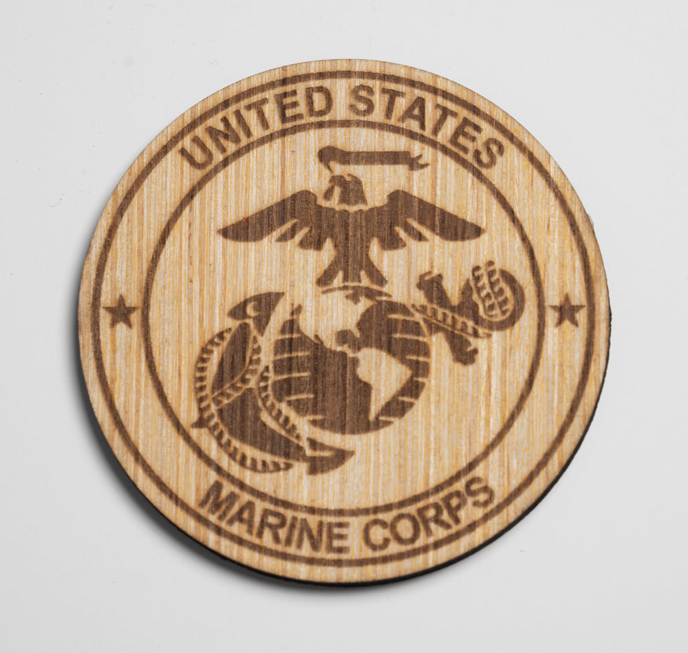 Wood Military Coasters
